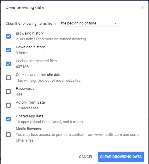 how to clear your cache