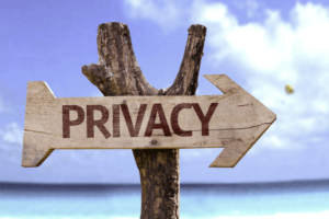 digital privacy beach arrow