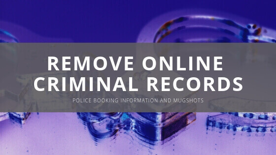a purple background with the words remove online crime records.