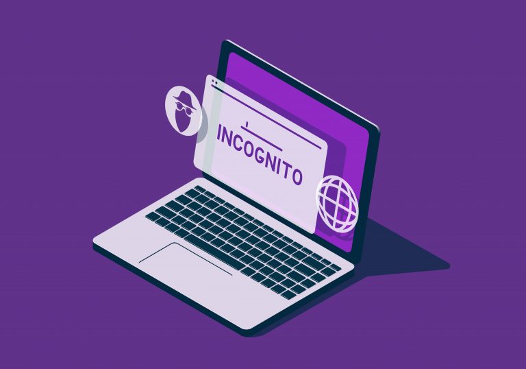 An isometric image of a laptop with the word inconto on it.